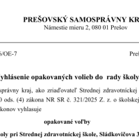 Opakované voľby do Rady rodičov_vyhlásenie